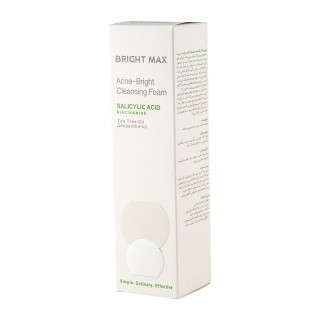 فوم پاک کننده برایت مکس مدل Acne-Bright حاوی سالیسیلیک اسید و نیاسینامید حجم 150 میلی لیتر