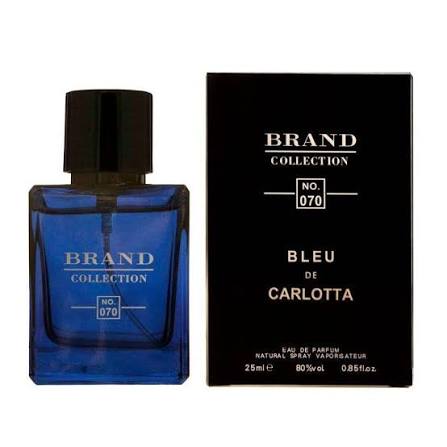عطر ادکلن بلو شنل مردانه برند کالکشن مدل 070 (Bleu de Chanel) حجم 25 میل