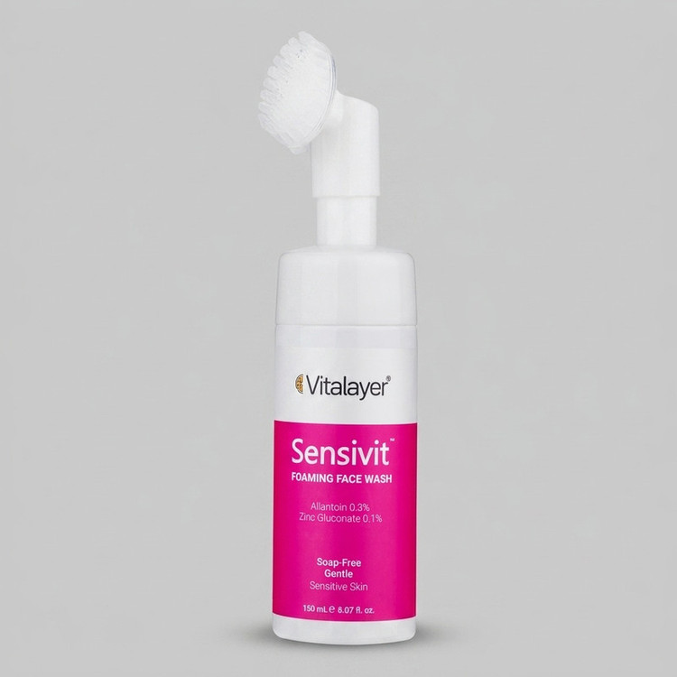 فوم پاک کننده صورت ویتالیر مدل Sensivit مناسب پوست حساس حجم 150 میلیلیتر