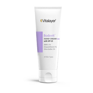 کرم مرطوب کننده دست ویتالیر مدل Bodyvit با SPF25 حجم 75 میلی لیتر