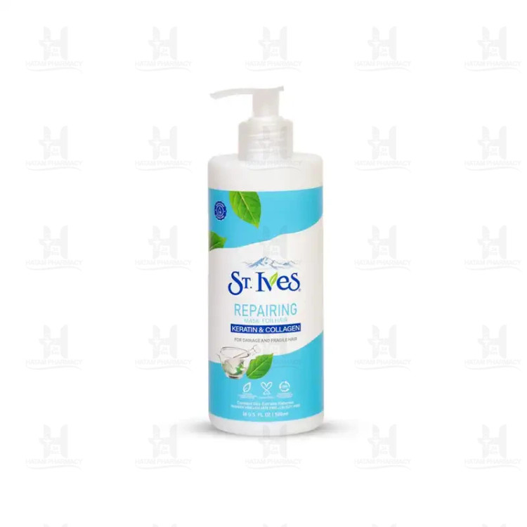 ماسک مو اس تی.ایوز مدل REPAIRING سری KERATIN COLLAGEN حجم 500 میلی لیتر