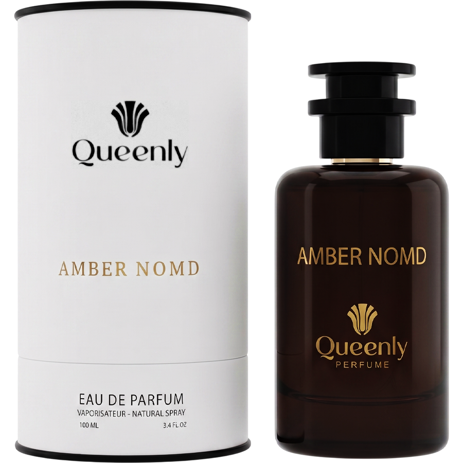ادو پرفیوم عطر کویین لی Queenly مدل آمبر نومد Amber Nomd حجم 100 میل