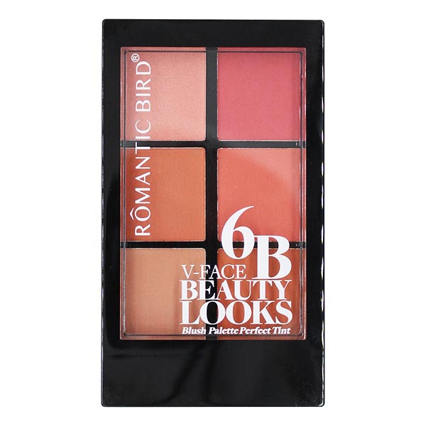 پالت رژ گونه رمانتیک برد مدل 6B V Face Beauty Looks B
