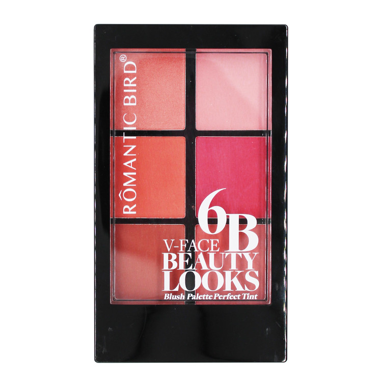 پالت رژ گونه رمانتیک برد مدل 6B V Face Beauty Looks کد A