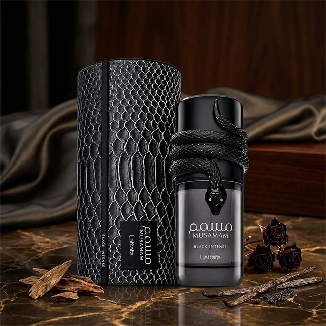 عطر ادکلن لطافه مسمم بلک اینتنس (Lattafa Musamam Black Intense)