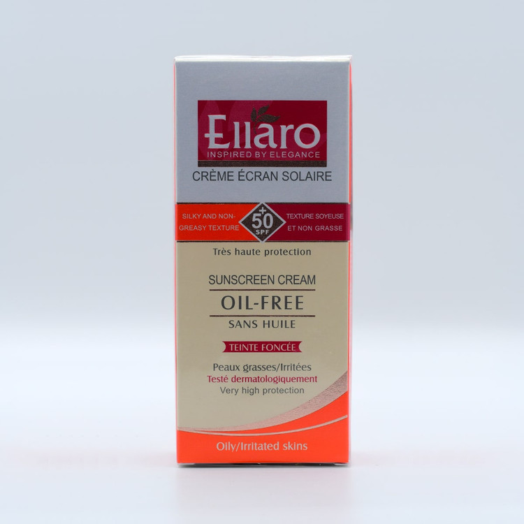 کرم ضد آفتاب رنگی SPF50 پوست چرب Sans Huile الارو (بژ طبیعی) - 40ml